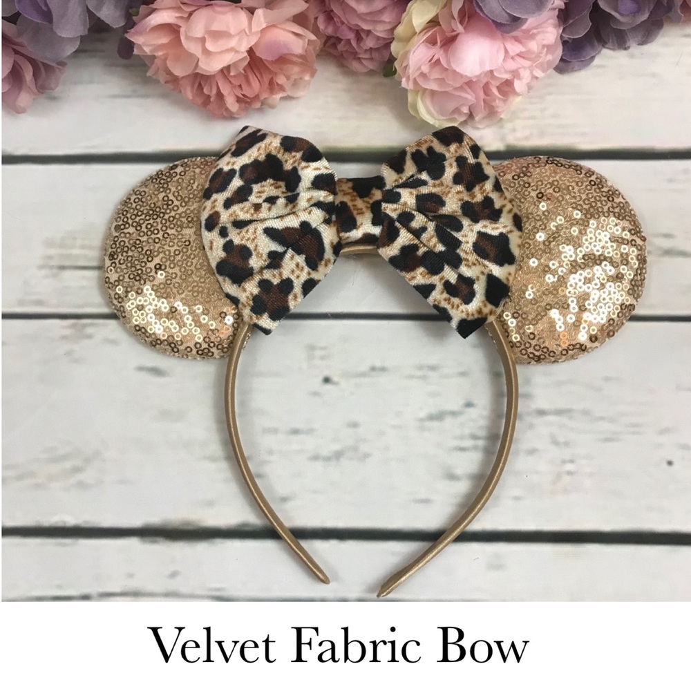 Minnie Mouse Leopard Bow Animal Kingdom Headband - Picture 9 of 16